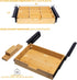 Under Desk Bamboo Drawer with U-Shaped Hollow Panel, Adjustable Space Storage Organizer for Sit Stand Workstation
