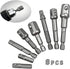8 Pcs Drill Bit Adapter Set, Impact Grade Socket Adapter for Screwdriver, Cordless Drill