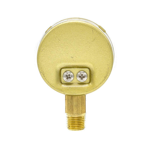PIC Gauges 501D-UNO-158Q-C 0-4000 PSI, UL Listed, No Oil Pressure Gauge, 1 1/2" Dial, Dual Scale