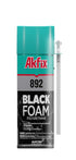 Akfix 892 Black Spray Foam Sealant, 12 Oz, UV Resistant, Waterproof Polyurethane Expanding Foam