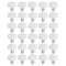 PATIKIL 30 Pack M5x8mm Knurled Thumb Screws, Male Thread Round Clamping Knobs, White Mounting Fasteners