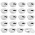 20 Pack 2 Inch Round Plastic Desk Grommets, White Wire Organizer Caps, Perfect for Hide Data Cords in Office Desk