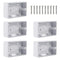 5pcs Surface Mount Outlet Box, 1 Gang Outlet Junction Box, ABS Electrical Enclosure Box