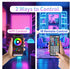 NBBUFF 297FT (3 99ft), 60 Led Lights for Bedroom Rolls of Color Changing RGB Led Strip Lights with Keys Remote and App