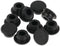 10 Pcs 10mm Rubber Hole Plug, Black Silicone Round Snap-in Type Locking Furniture Hole Plug Protective Cover