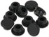 10 Pcs 10mm Rubber Hole Plug, Black Silicone Round Snap-in Type Locking Furniture Hole Plug Protective Cover