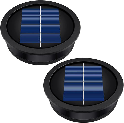 2 Pack Replacement Solar Light Parts(Top Size 3.2 inches, Bottom Size 2.9
