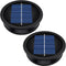 2 Pack Replacement Solar Light Parts(Top Size 3.2 inches, Bottom Size 2.9