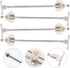 4pcs Set, KALLORY Kitchen Cabinet Hinges Drop Leaf Support Rod Iron Cupboard Door Lift-up Hinges for Flap Doors