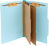 Blue Summit Supplies 12 Pressboard Classification Folders, 2 Dividers, Letter Size Office Folders, 12 Pack