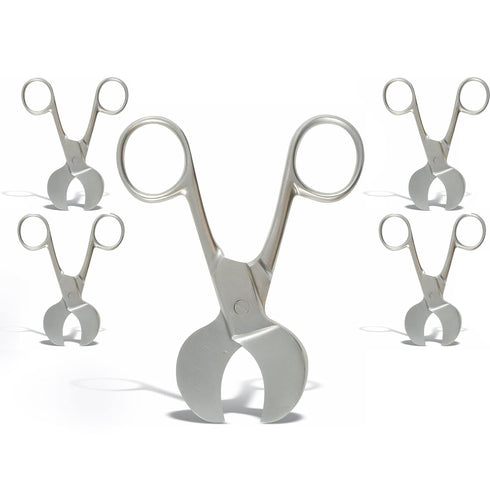 VISION TEK MED Set of 5 Piece Umbilical Cord Scissor 4.5" USA Pattern OB/GYN Surgical