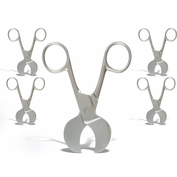 VISION TEK MED Set of 5 Piece Umbilical Cord Scissor 4.5" USA Pattern OB/GYN Surgical