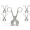 VISION TEK MED Set of 5 Piece Umbilical Cord Scissor 4.5" USA Pattern OB/GYN Surgical
