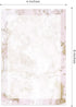 Marble Quartz Sticky Note Pads, 4" x 6" Repositionable Sticky Notes, 5 Elegant Designs, 50 Sheets Per Pad, Set of 5,