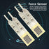 2pcs High Resistance-Type Intelligent Flexible Thin Film Pressure Sensor Measuring Tools (10g~1kg)