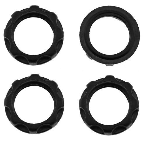 E-outstanding E12 4PCS 3/4 Inch E12 28MM 19MM Light Socket Ring I.D Black Phenolic Rings for Threaded Candelabra Base