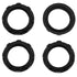 E-outstanding E12 4PCS 3/4 Inch E12 28MM 19MM Light Socket Ring I.D Black Phenolic Rings for Threaded Candelabra Base