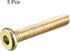 uxcell M6 x 35mm Full Thread Hexagon Socket Round Head Screws Bolts, Bronze Tone, 5 Pcs