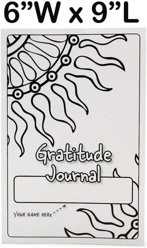 S&S Worldwide Teen Gratitude Journal Bulk Pack, 100 Pages, Daily Prompts, Inspiring Quotes, Ages 12-18, 6"x9", Pk 12