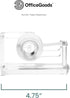 OfficeGoods Modern Acrylic Tape Dispenser - Non-Slip Rubber Holder, Perfect for Home, School or Office Desk, Holds Tape