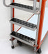 Industrial Utility Diamond Metallic Plate, Chrome Finish Wrap Vinyl Underlayer Sheet for Shelves, Walls, Flooring