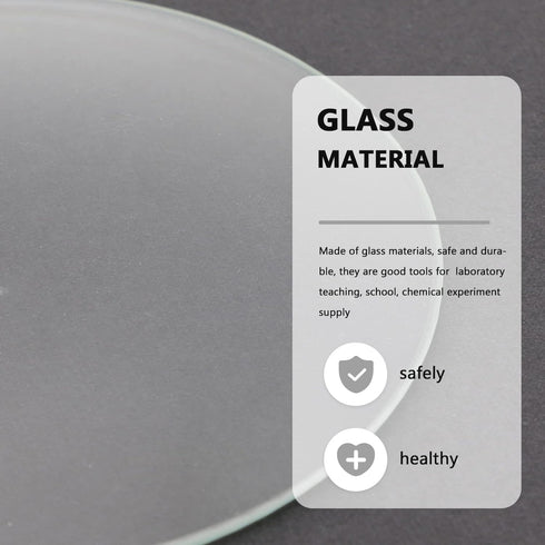 10 Pcs Watch Glass Thick Flat Clear Glass Chemistry Lab Equipment Cover Lids for Beakers & Flasks, Round Set
