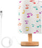ALAZA Musical Notes Table Lamp for Bedroom USB Port Bedside Lamp Small
