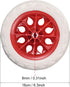 6.5 Inch 2pcs 22Lbs uxcell Shopping Cart Wheel Replacement Dia Rubber Foaming Red (Load Capacity Each)