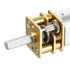 uxcell Micro Speed Reduction Motor, DC 6V 200RPM with Full Metal Gearbox, 0.18A Electric Gear Box Motor