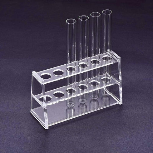 Acrylic Test Tube Holder Rack 6 Sockets for 50ml Centrifuge Tubes Clear (50ml,6 Sockets)