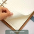 Leather Journal Refillable Notebook, A5 Binder 6 Ring, Thick Lined Journal Ruled Notebook, Magnetic Buckle Closure,