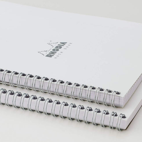 Rhodia A5+ Wirebound Notebook, Lined - White