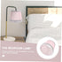 Angoily Fabric Lampshade, Small Lamp Shades For Floor Lamps, European Lamp Shade, Chiffon Pleated Lampshade, Clip-on
