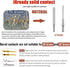 JRready ST6260 DTM Series Connector Kit, 40 PCS Male & 40 PCS Female Closed Barrel Terminals for Deutsch 22-20 AWG