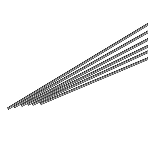 MECCANIXITY 12 Pcs Carbon Fiber Rod, 2.5mm x 300mm, Matte Pole Rod for RC Plane DIY Tool