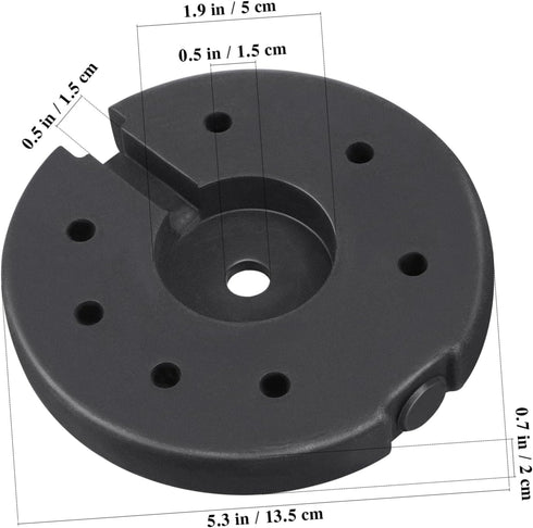Sturdy Weighted Base for Floor Lamps - Secure Support for Desk and Bedside Lighting