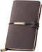 Robrasim Refillable Leather Journal - Antique Handmade Writing Diary, Medium Size 6.7" x 4", Coffee Travel Notebook