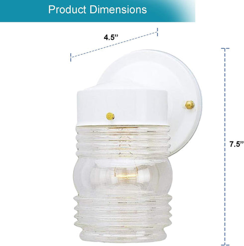 Ciata Outdoor Porch Light House Fixture Wall Mount Light Lantern Sconce, Lantern Sconce Fixture Jelly Jar Outdoor Down