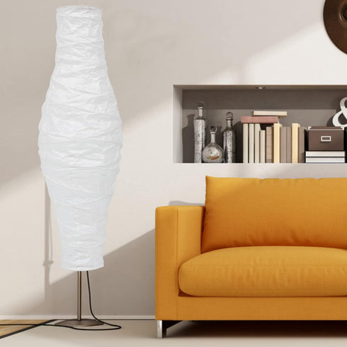 OSALADI Nordic Style Paper Floor Lamp Shade Light Fixture Cover Wide Paper Lamp Shade