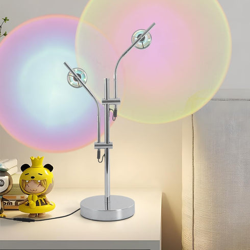 Sunset 2 360 Lamp Projector, Head Rotation Aura Light LED Table Lamp, Mood Lighting for Bedroom, Dorm, Photography