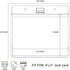 4x3 Inches Card(Holders,50PCS) Horizontal Badge Holder, Clear ID Card Holder with Waterproof Resealable Zip Type
