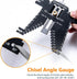 5-in-1 Setting (80023) POWERTEC Universal Step Depth Gauge for Measuring Chisel Angles, Drill Points, and Router Bit