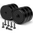 MIKEDE Heavy Duty Magnets with Hole, 150LB Strong Magnets, Black Pot Magnet