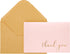 CHRIZ.Z Thank You Cards - Blank 50 Pack Pink Matte Finish Cards