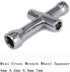 Share Goo Aluminium Cross Wrenches Sleeve 4mm to 17mm Glow Plug Socket Hex Driver for RC Car Truck Crawler