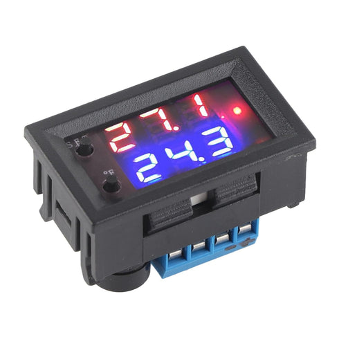 DC 12V Digital Temperature Controller, Thermostat Switch with Sensor for Temperature Control