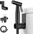 Arofa Black Bidet Sprayer for Toilet, Handheld Jet Sprayer Adjustable Water Pressure