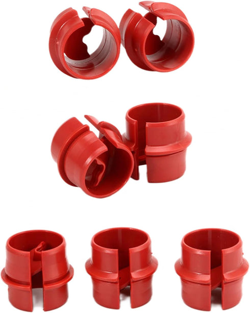 25pcs 3/4 Inch Non-Metallic Cable Connector, Snap Style Installation for Confined Areas, Three Cables #6-#8 (Red)