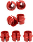 25pcs 3/4 Inch Non-Metallic Cable Connector, Snap Style Installation for Confined Areas, Three Cables #6-#8 (Red)