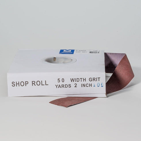 Mercer Industries 382100-2" x 50 yards Shop Roll, 100 Grit